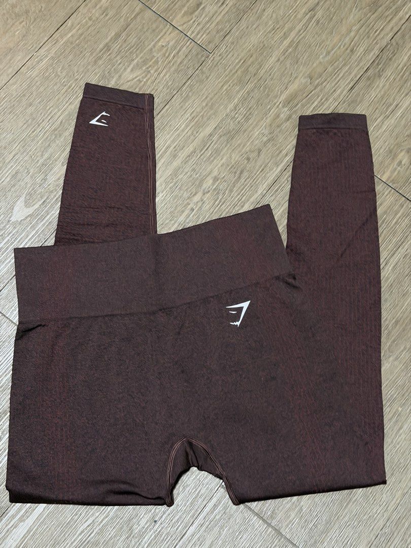 Gym Shark Leggings (Brown) (Category: Activewear) located in Quezon City. Submitted by iancatherine (Listing ID 1460060746, Image 1). Description: Gym Shark Brown Leggings .