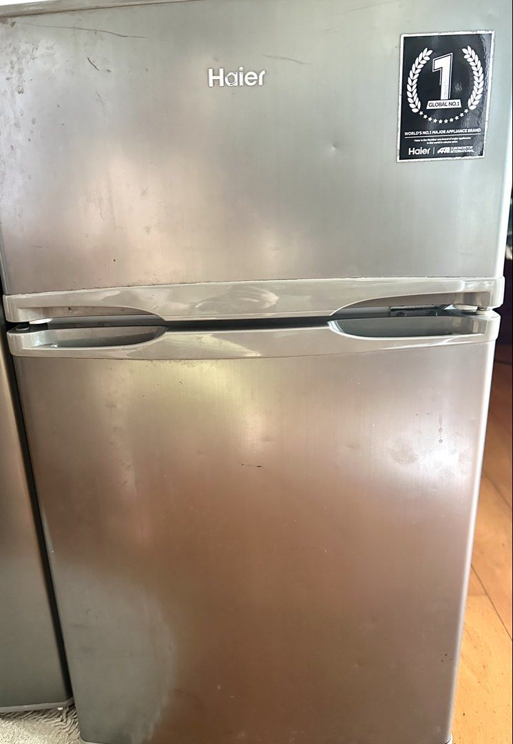 Haier refrigerator (Category: Refrigerators and Freezers) located in Makati City. Submitted by mikeebwb (Listing ID 1459955242, Image 2). Description: FOR SALE: P5,000 Specifications: • 3.2 cu. ft. capacity • 2-door personal refrigerator • Table top • Glass shelves • Large freezer • Low noise • Stainless steel finish Condition: • Bought on August 2024 • In good working condition • No issues • Used as an extra refrigerator, mainly for breastmilk s