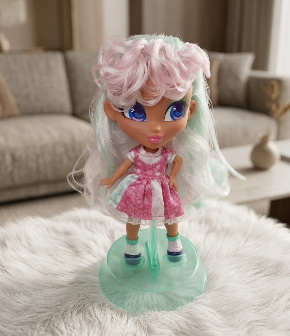 Hairdorables Doll (Category: Kids Toys) located in Quezon City. Submitted by warmturtle.ba931b (Listing ID 1460056182, Image 1). Description: Hairdorables Doll 💕 Authentic Hairdorables doll ✨ Hairdorables Hair Art Series 👧 Features gorgeous pastel pink, white & mint-green hair 💙 Beautiful big blue eyes and cute pink outfit 🧍‍♀️ Comes with the original doll stand shown in the photos 🌸 Lightly used and well taken care of 🧼 Clean and well main