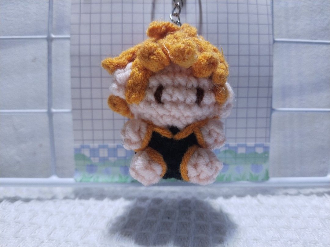 Handmade Crochet Anime Character Keychains (Category: Handmade Craft) located in Manila. Submitted by mochiimochiisells (Listing ID 1459927388, Image 1). Description: - Cute handmade crochet keychains - Each keychain features a different anime character - Perfect for decorating bags, backpacks, or keys - Makes a great gift for anime fans - Unique and charming accessory.