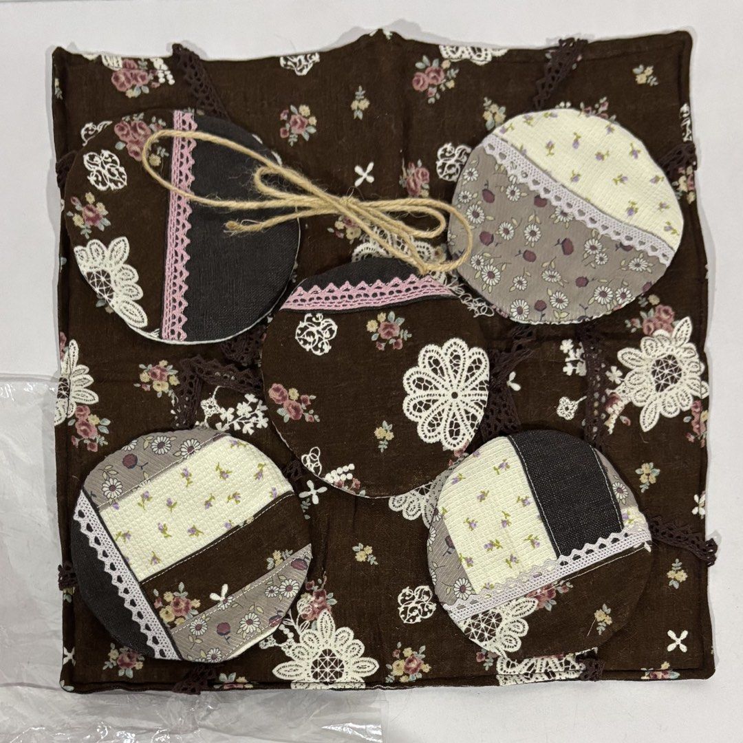 Handmade Patchwork Fabric Coasters (Category: Other Home Decor) located in Cavite. Submitted by nanangonlineshop (Listing ID 1460075550, Image 2). Description: 📌 Handmade Patchwork Fabric Coasters 🏷️ P25 ⚠️ POLICY: ❌ NO COD ✅ AS IS, WHERE IS ✅ FIRST PAY BASIS ✅ MINE NOW, PAY NOW ✅ 3-DAYS HOLD ONLY. UNPAID RESERVATIONS ARE VOIDED. 📍 Location: Cavite 👉 WE SHIP NATIONWIDE (LUZON, VISAYAS & MINDANAO) ✅ MOP: Bank Transfer (BPI) & GCash ✅ Shipping 