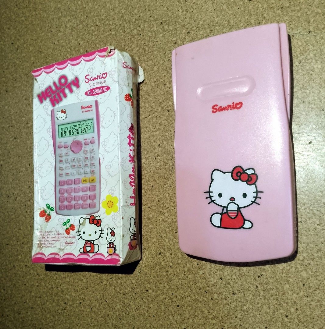 HELLO KITTY Calculator (Category: Stationery & School Supplies) located in Paranaque City. Submitted by unlishopparanaque (Listing ID 1460000846, Image 2). Description: P75 only Location:Paranaque Meetup: SM BF (+P50 hf for orders below 1k) Shipping via Lalamove and JnT Express only MOP: COD and Gcash available #hellokittycalculator #hellokitty #sanrio #hellokittycollection #hellokittyscientificcalculator.