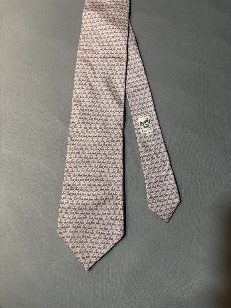 Hemes Sailing Boat Pink Necktie (Category: Ties) located in Manila. Submitted by maxxxxxxxxxxxx (Listing ID 1459920089, Image 3). Description: For sale Authentic Hermes Necktie Sailing boat pattern Cute pink colour Silk material super nice and soft .