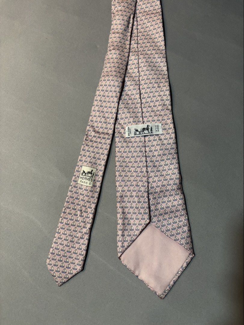 Hemes Sailing Boat Pink Necktie (Category: Ties) located in Manila. Submitted by maxxxxxxxxxxxx (Listing ID 1459920089, Image 1). Description: For sale Authentic Hermes Necktie Sailing boat pattern Cute pink colour Silk material super nice and soft .