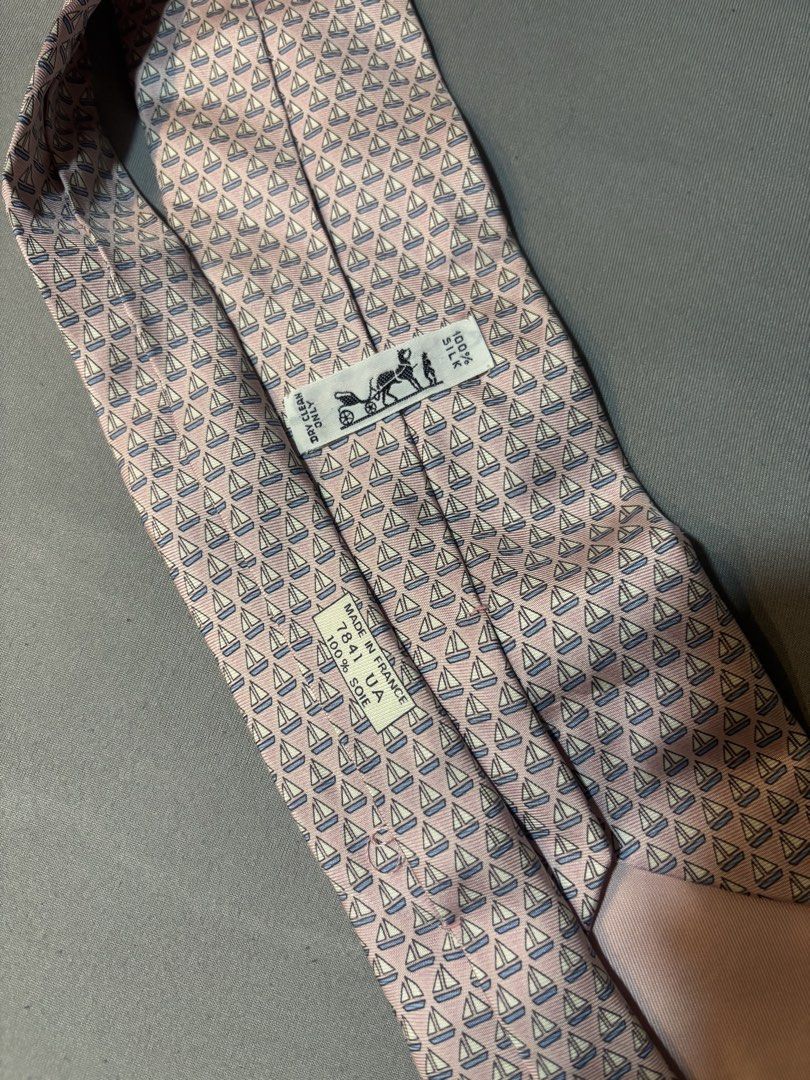 Hemes Sailing Boat Pink Necktie (Category: Ties) located in Manila. Submitted by maxxxxxxxxxxxx (Listing ID 1459920089, Image 2). Description: For sale Authentic Hermes Necktie Sailing boat pattern Cute pink colour Silk material super nice and soft .
