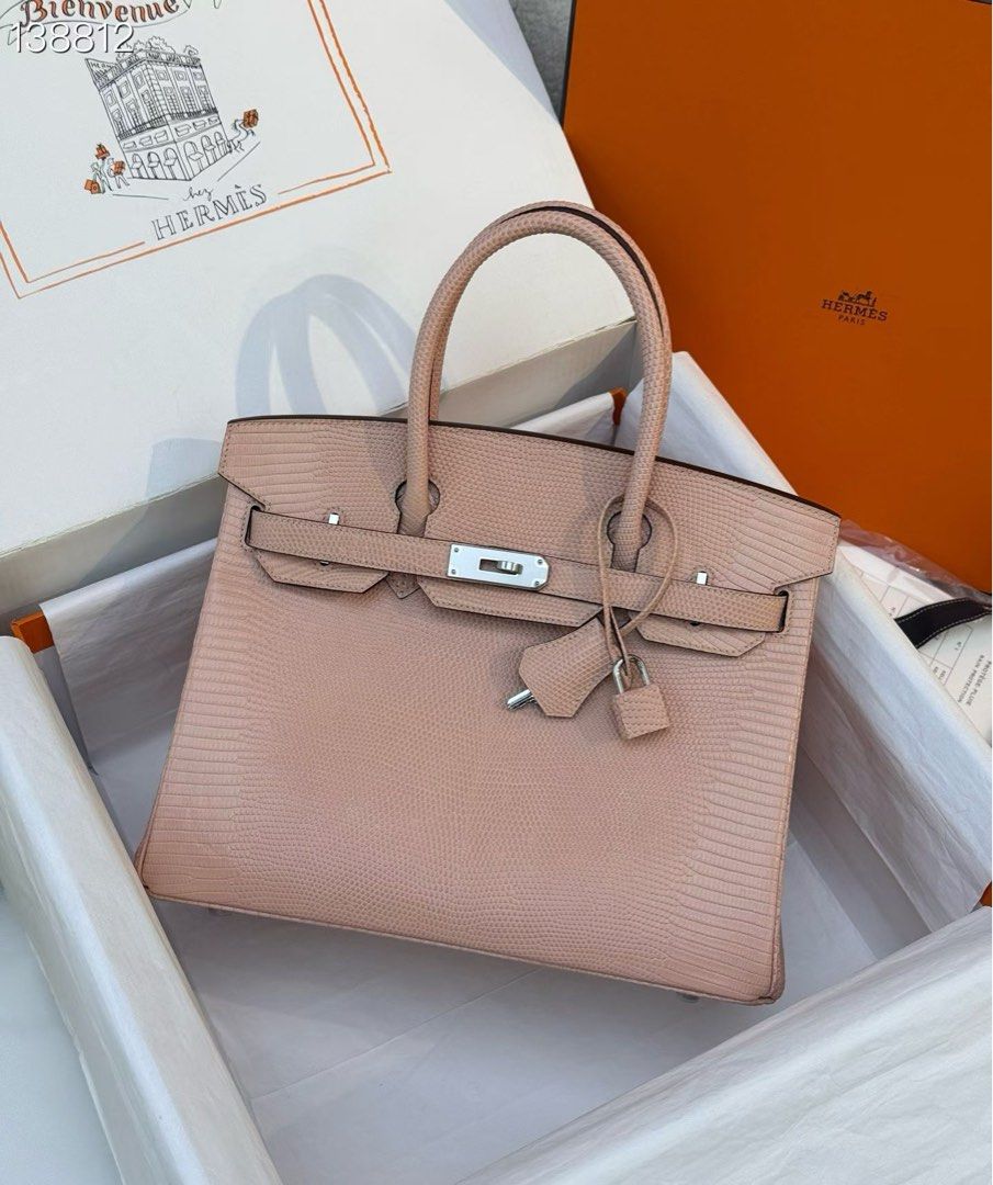 Hermes Birkin Lizard Pink with Palladium Hardware (Category: Announcements) located in Pasig City. Submitted by wmsbags_2 (Listing ID 1459975788, Image 1). Description: ‼️VIP HANDMADE ‼️ ✅Perfect workmanship ✅Fully hand stitched ✅Fully handmade ✅Fine stamp & Code ✅100% Hardware materials structured ✅Real Leather ✅Complete Inclusion with Box We Accept❗️ 📌Credit Card 📌Cash Payment 📌Gcash or Bank transfer.