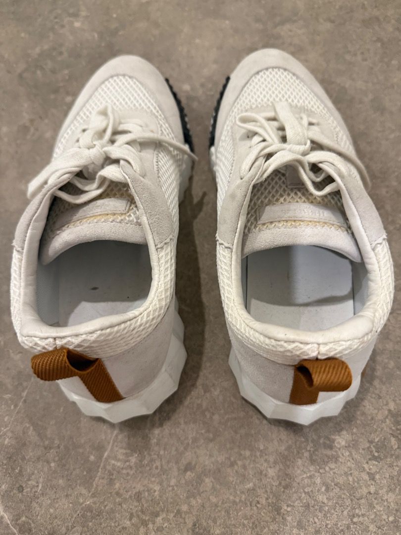 Hermes White Mesh Suede Sneakers Size 39 (Category: Sneakers) located in Quezon City. Submitted by ilabluxe (Listing ID 1459983394, Image 2). Description: - Hermes Sneakers - Color: White - Materials: Mesh and Suede - Style: Lace-up - Size: 39 - Includes Original Box - Ideal for Casual Wear 100% Authentic or Money Back.