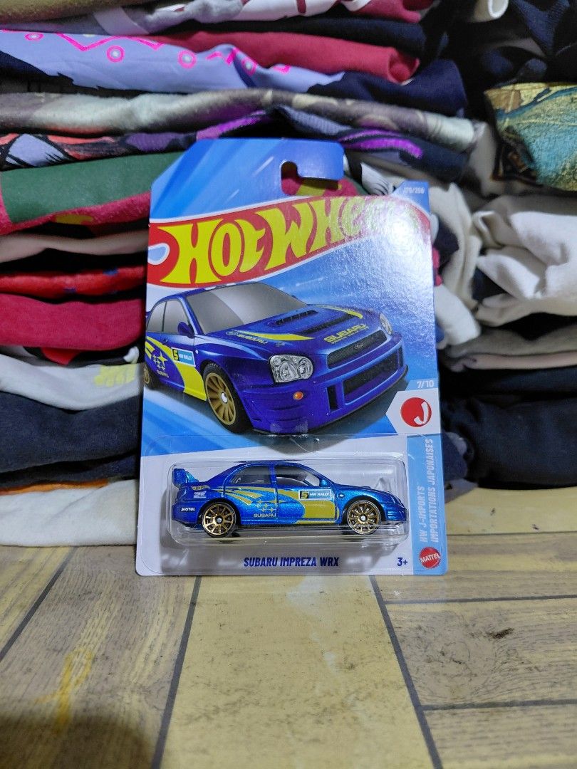 Hot Wheels Bundle 1k (Category: Vehicle & Diecast Models) located in Imus. Submitted by frootiloots4103 (Listing ID 1460090384, Image 2). Description: - Set of 4 Hot Wheels diecast cars - Includes: Purple Toyota AE86 Sprinter Trueno, Blue Subaru Impreza WRX, Green Aston Martin Formula 1, Blue Nissan Skyline GT-R (R34) - All cars are in original, unopened packaging 1000 Php aspack ALL MINT CARDS except F1 has very minimal creases on corners 📍Imus
