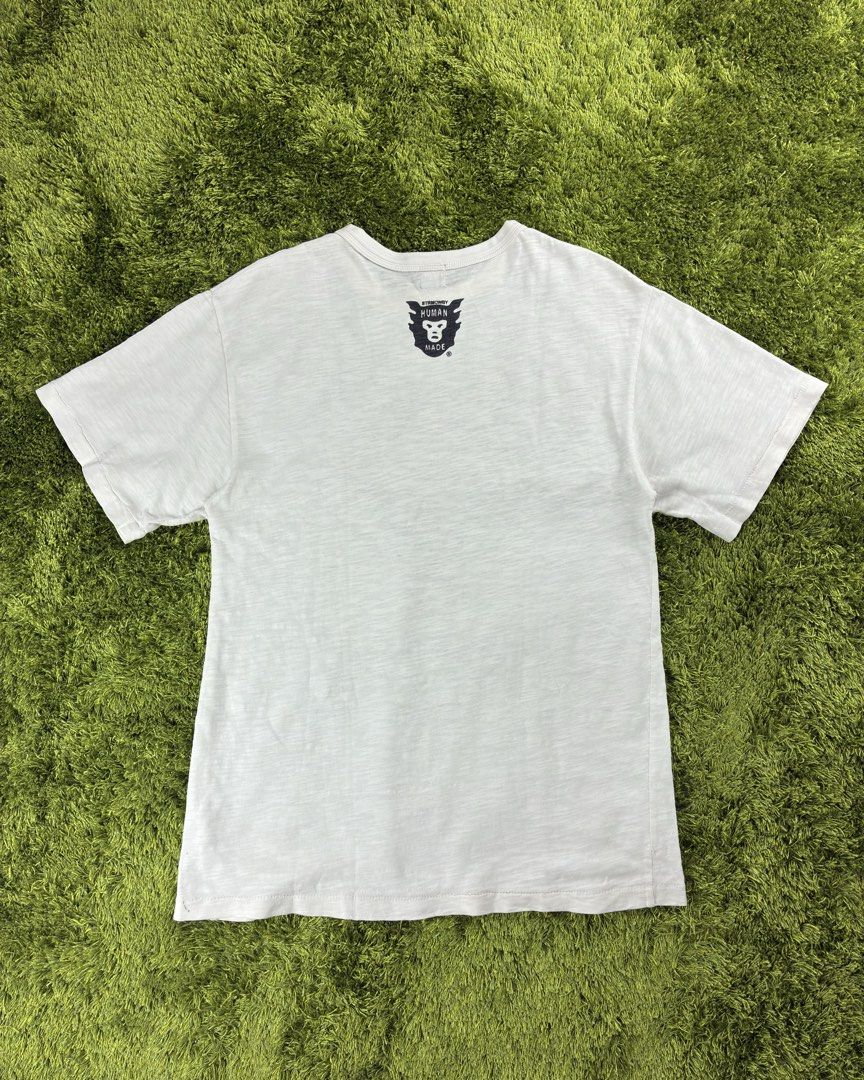 Human Made Tiger Tee (Category: Tshirts & Polo Shirts ) located in Lucena. Submitted by shopdotmane (Listing ID 1460026835, Image 3). Description: Human Made Tiger Tee Medium on tag 19 (width) x 28 (length) 8.5/10 condition (Needs wash, pen marks).