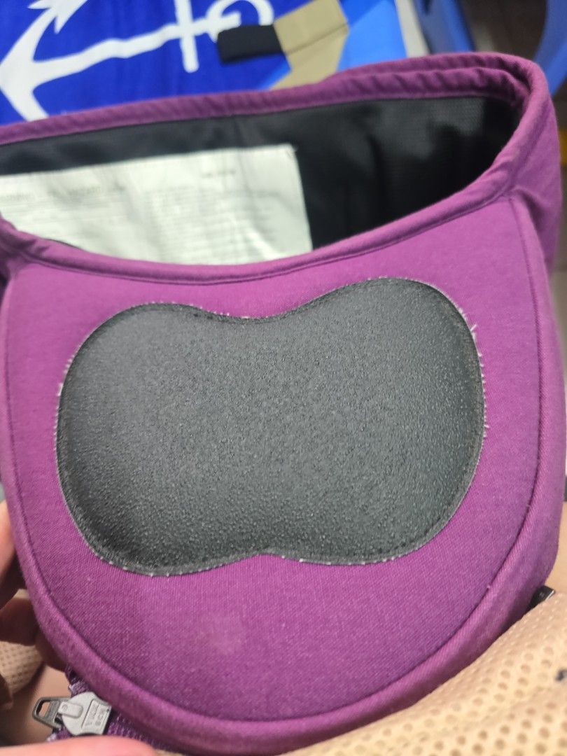 I- Angel Mesh Hipseat Carrier (Category: Carriers & Slings) located in Quezon City. Submitted by thegoodsplanetmnl (Listing ID 1459993087, Image 2). Description: rfs: Decluttering letting go of old mesh carrier bought it at 6k 1st user comes with box purple color.