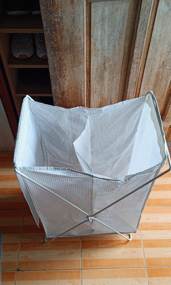 IKEA fabric/mesh storage basket or organizer (Category: Storage Boxes & Baskets) located in Quezon City. Submitted by harun_res_managing_director (Listing ID 1459969166, Image 1). Description: For Sale IKEA fabric/mesh storage basket or organizer Ideal for used clothes Issue: Slight tear off but still usable For pick up: Lalamove or Grab.