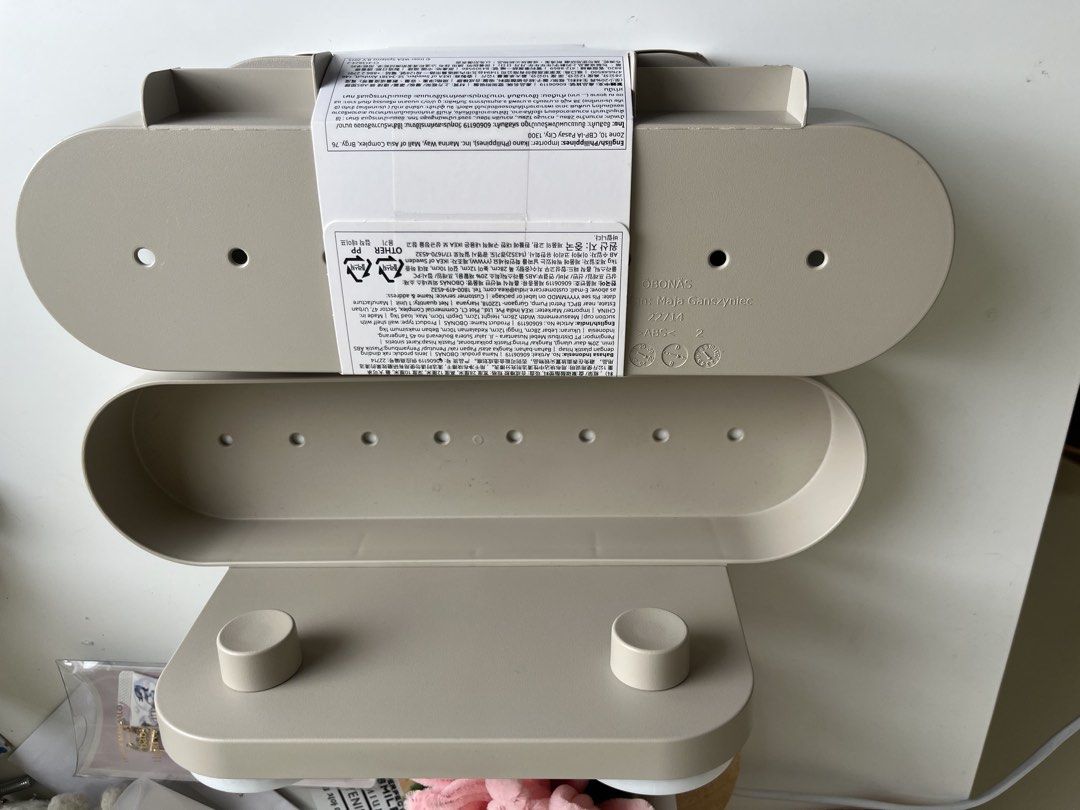IKEA OBONAS Wall Shelf Beige 28cm (Category: Shelves, Cabinets & Racks) located in Manila. Submitted by gentlefish_473ecf (Listing ID 1459926119, Image 1). Description: - IKEA OBONAS Wall Shelf - Color: Beige - Size: 28cm - Includes mounting hardware - Easy to install - Ideal for organizing small items - Versatile: Use in bathroom, kitchen, or entryway - Helps keep your space tidy and clutter-free 400 for both.