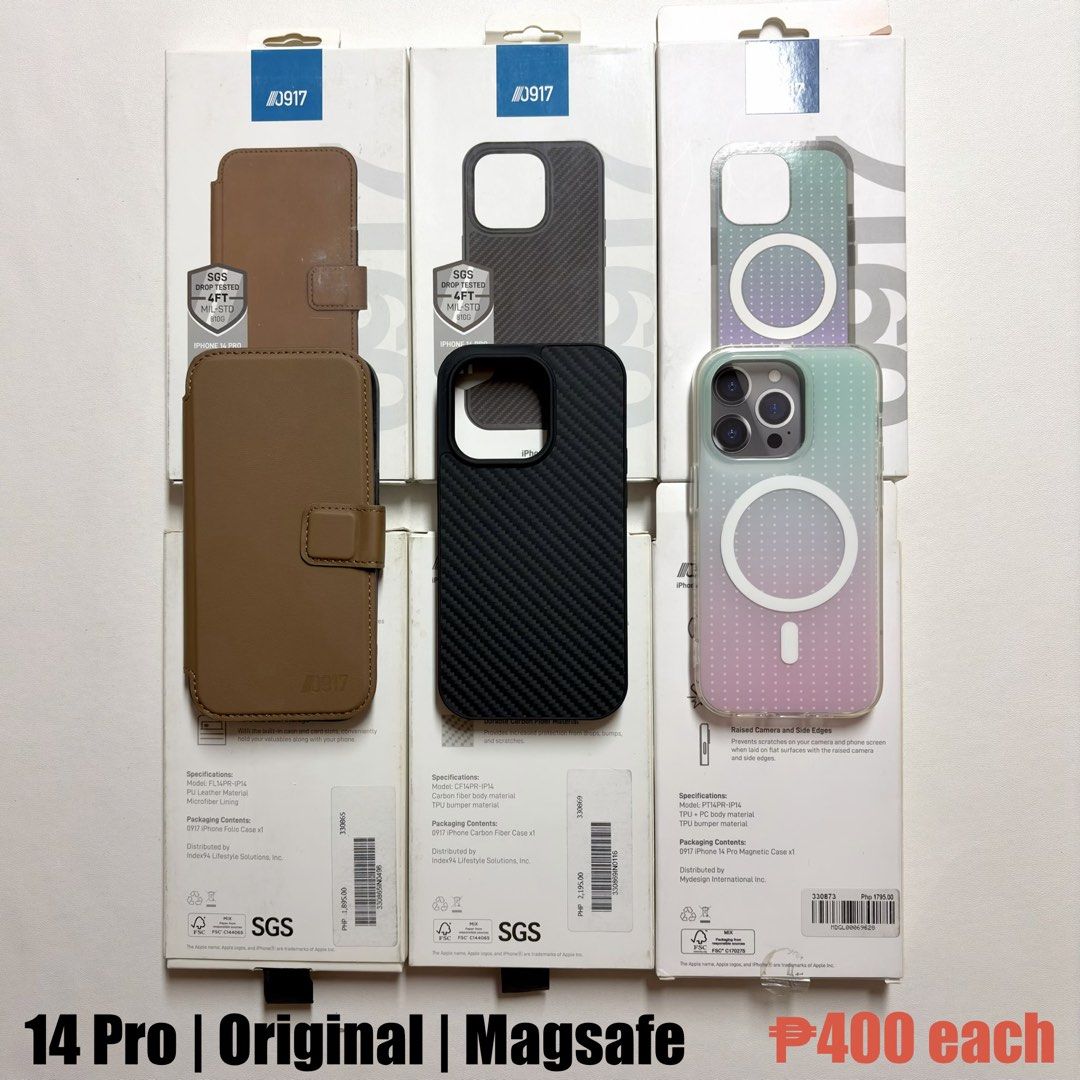 iPhone 14 Pro Branded Case (Category: Cases & Sleeves) located in Quezon City. Submitted by titolotsky (Listing ID 1442924176, Image 2). Description: iPhone 14 Pro Cases • Authentic • Brand New 📍Tandang Sora Qc 📍We ship nationwide For inquiries: Kindly wait po. I’m currently at work and will be available to respond from 5:00 PM onwards. Thank you for understanding!📦 Can ship NATIONWIDE .