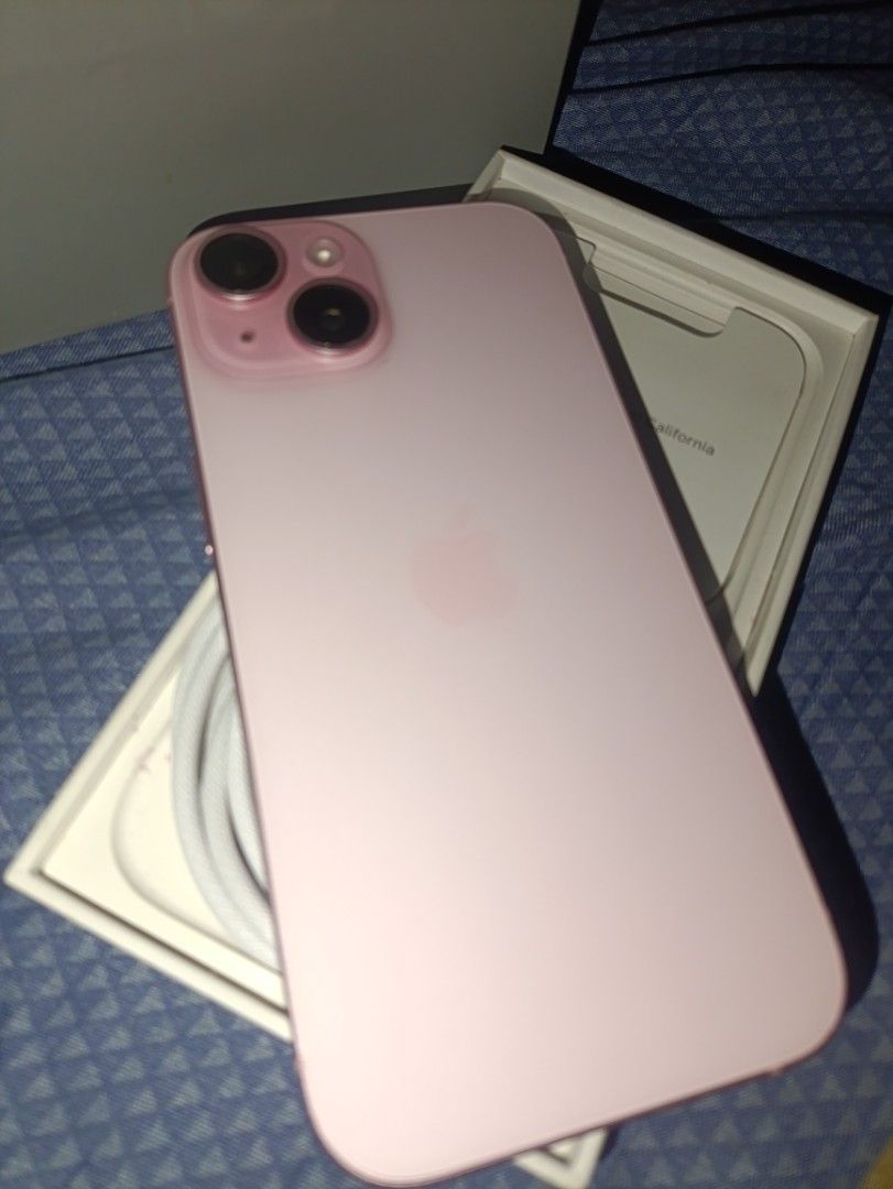 iPhone 15 128GB With Warranty (Category: iPhone 15 Series) located in Manila. Submitted by kayeggz (Listing ID 1459940933, Image 2). Description: iPhone 15 128GB FIXED PRICE ❗️ • 89% Battery Health – Original Battery • Working Face ID • With Warranty • Working True Tone • Any SIM / Factory Unlocked • Unlimited Reset • No History of Repair • Fully Functional • With Box – Same IMEI • Original Apple USB-C Charging Cable • No dents/scratches, like br