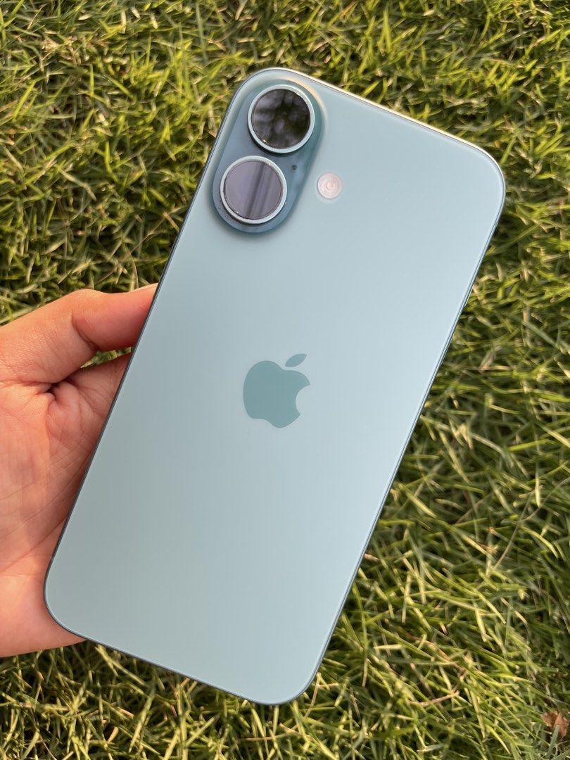 iPhone 16 128gb Teal (Category: iPhone 16 Series) located in Mandaue City. Submitted by nattebayo (Listing ID 1460098077, Image 1). Description: FOR SALE iPhone 16 128GB — Teal Factory Unlocked Original box & cable included Good condition 91% Battery Health Never been repaired No scratches or dents Minimal paint chip on the camera area, barely noticeable Check all you want during the meetup! No hidden issues. Price: 35k Negotiable for sure buyer.