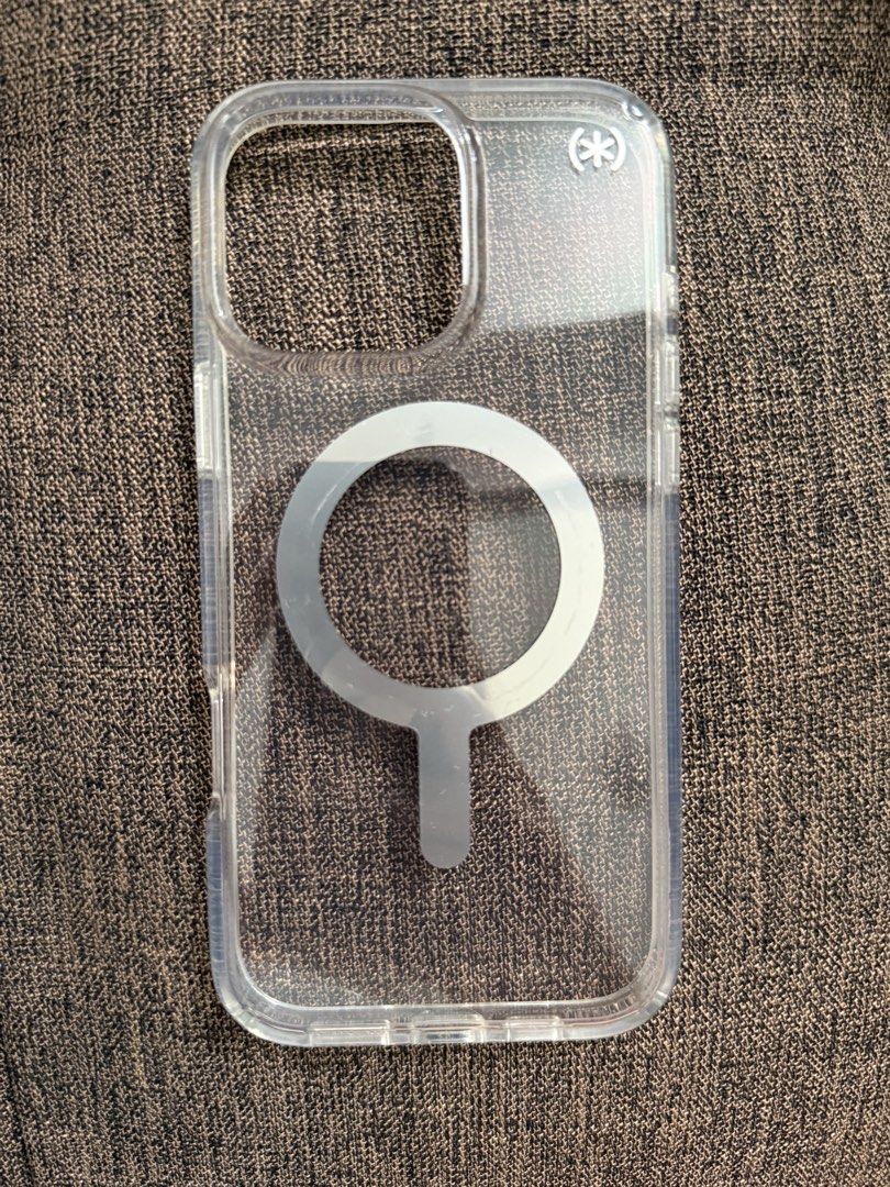 iPhone 16 Pro Max Otterbox Transparent Case (Category: Cases & Sleeves) located in Taguig. Submitted by preloved_bycarla (Listing ID 1459933608, Image 1). Description: Good used condition. Just has minor scratches on the magsafe part since I use a popsocket. Guaranteed authentic bought from The Loop Uptown Mall. .