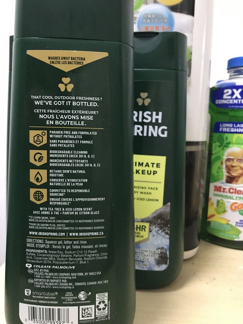 IRISH SPRING BODYWASH (Category: Bath) located in Manila. Submitted by freshlemon58885 (Listing ID 1459997229, Image 3). Description: 591 ml From US Brand New 199 each.