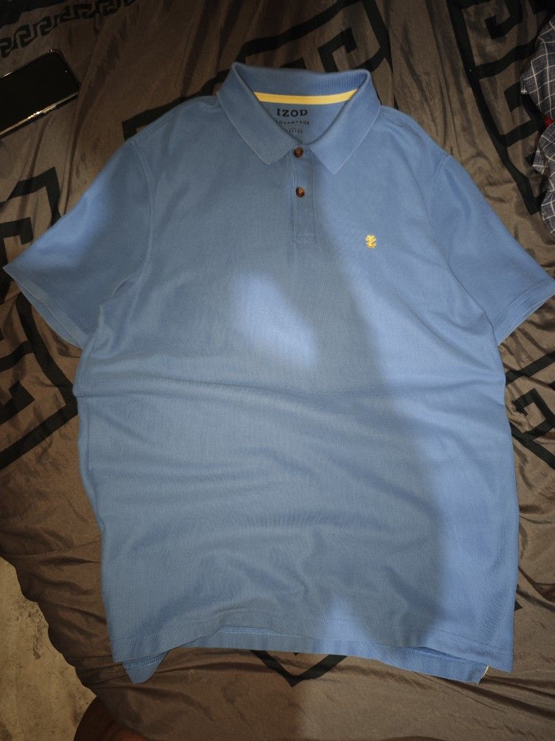 IZOD Advantage Performance Polo Shirt - Blue - Size L (Category: Tshirts & Polo Shirts ) located in Calauag. Submitted by cou1_h (Listing ID 1459979811, Image 1). Description: Almost new 22x29 Large on tag fit sa XL NO ISSUE.