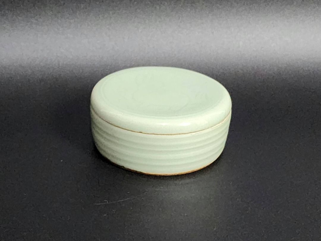 Japanese Celadon Kōgō — Rabbit Motif (Category: Other Home Decor) located in Quezon City. Submitted by lacasetta (Listing ID 1460030143, Image 1). Description: Elegant Japanese celadon kōgō (香合) featuring a finely incised rabbit design on the matching lid. Finished in a soft light celadon glaze with a natural unglazed base rim. Traditionally used for incense in Japanese tea ceremonies, it also works beautifully as a refined small trinket or jewel