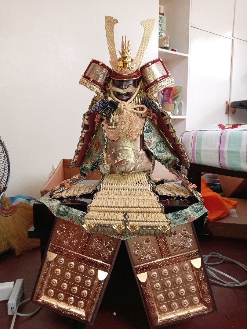 Japanese Samurai Armor Doll Display (Category: Figurines & Statues) located in Davao. Submitted by mizzycat62 (Listing ID 1459969683, Image 1). Description: - Authentic-looking Japanese samurai armor doll - Features intricate details on armor and helmet - Comes with a display stand - Approximately [height] tall - Ideal for collectors or unique home decor.