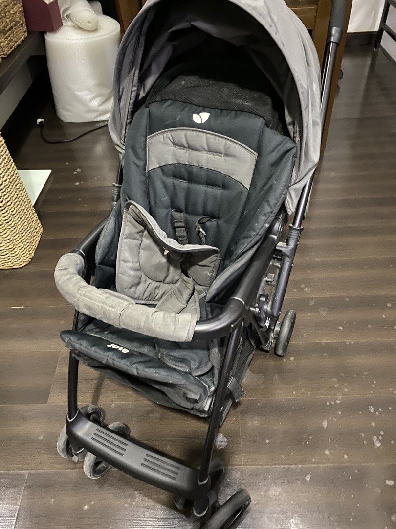 Joie black baby stroller (Category: Strollers) located in Antipolo. Submitted by pamresoso (Listing ID 1460031117, Image 1). Description: The unit is like new. Bought during pandemic so was not used very frequently. Shipping c/o buyer.