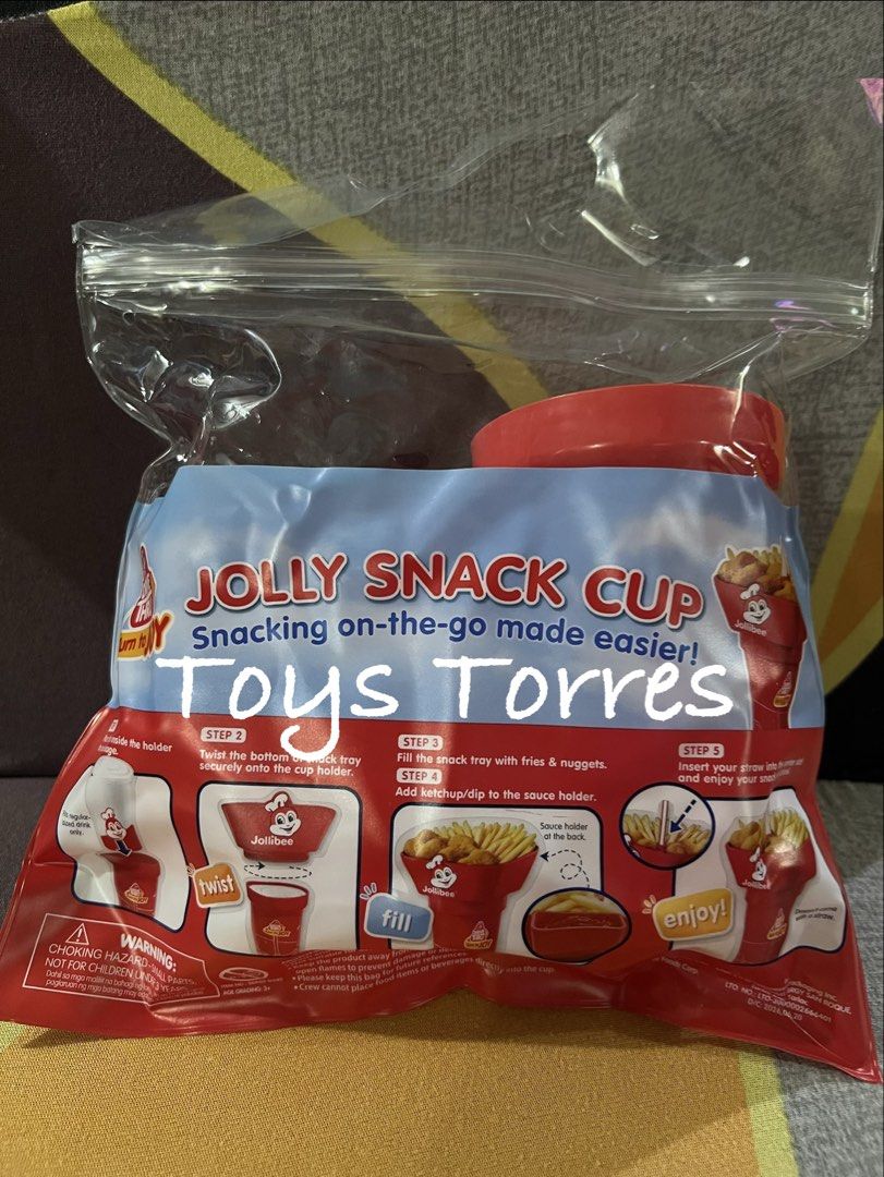 JOLLY SNACK CUP (Limited Edition) (Category: Packaged & Instant Food) located in Manila. Submitted by toystorres07 (Listing ID 1460044946, Image 1). Description: Brand New Authentic from the Jollibee store Already phased out in market (Limited Edition).