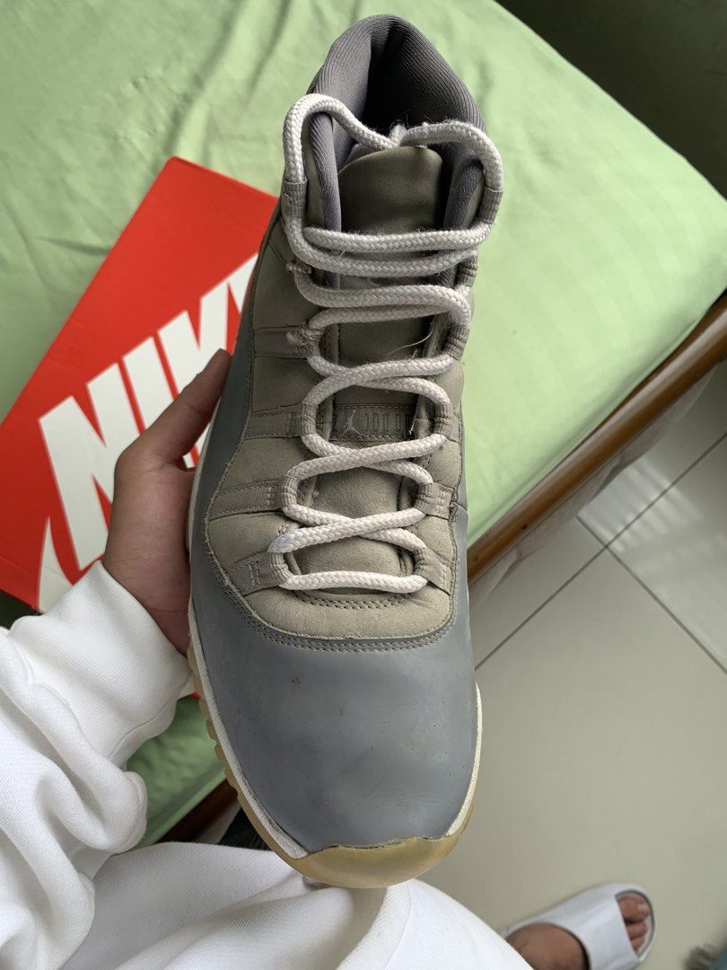 jordan 11 high cool grey (Category: Shoe inserts & accessories) located in Manila. Submitted by tan.alejandro.aragon.p (Listing ID 1460077838, Image 1). Description: jordan 11 High cool grey 2022 size 13 no box legit pair yellowing and dirt issues 1500 only.