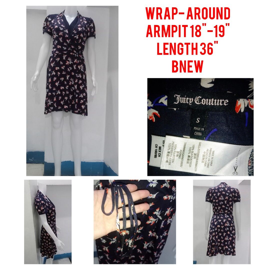 Juicy Couture Wrap-Around Dress (Category: Dresses) located in Manila. Submitted by shoekendi (Listing ID 1459944782, Image 1). Description: looks new.
