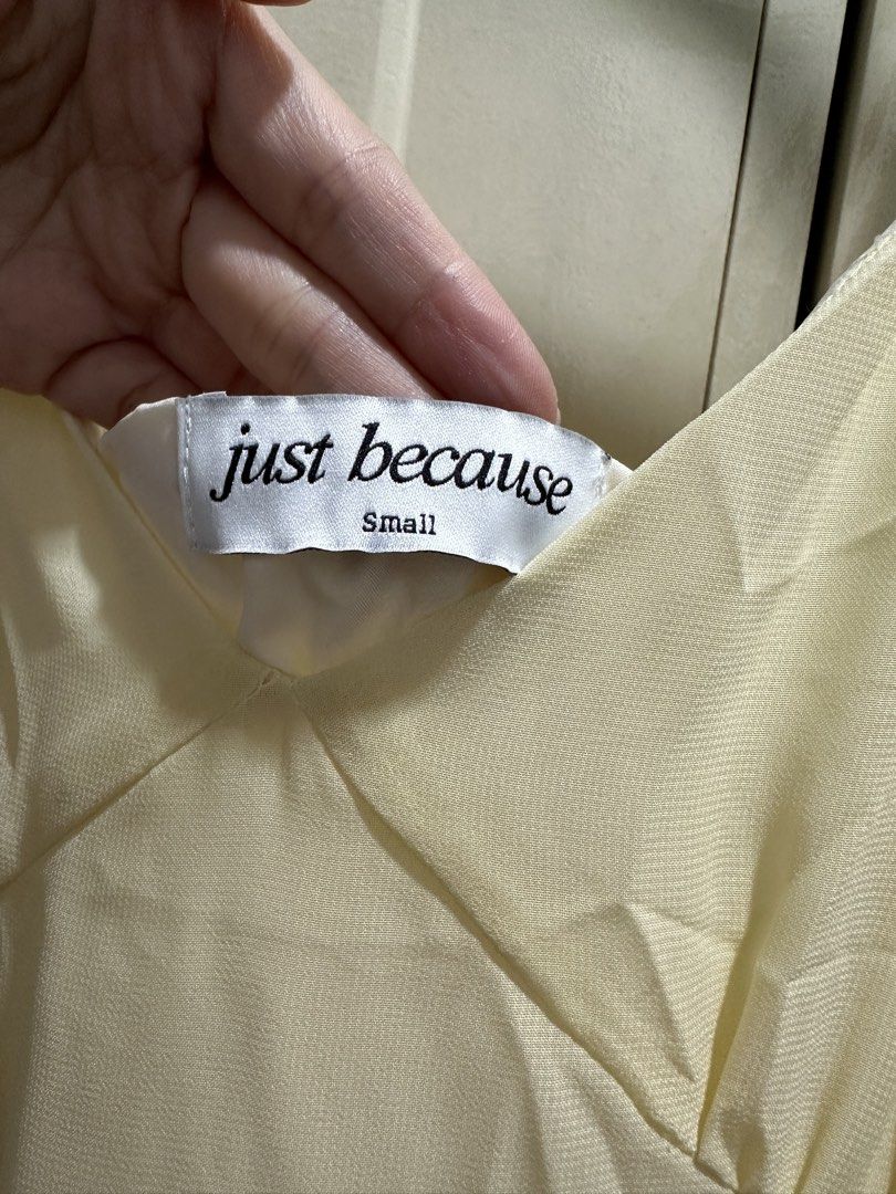 Just Because Butter Yellow Mini Dress (Category: Dresses) located in Caloocan City. Submitted by keanecleaned (Listing ID 1460054362, Image 3). Description: RFS: Not my style Only washed and stored, never used :) .