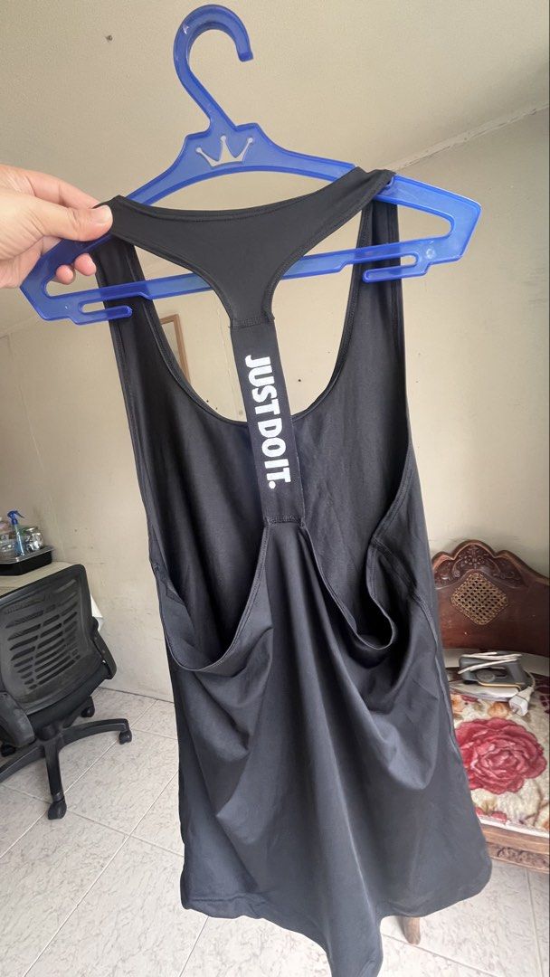 JUST DO IT Tank Top (Category: Activewear) located in Manila. Submitted by dayclutter (Listing ID 1460052806, Image 1). Description: Bust 17” ;L 26” (flatlay measure).