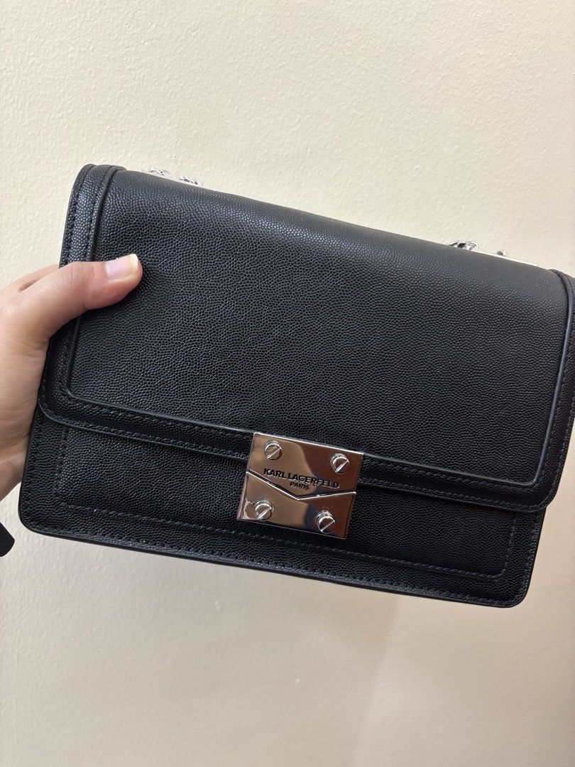 Karl Laggerfeld Two way Sling bag (Category: Cross-body Bags) located in Quezon. Submitted by shoppingmadness_ (Listing ID 1460103739, Image 3). Description: Brand new Original.