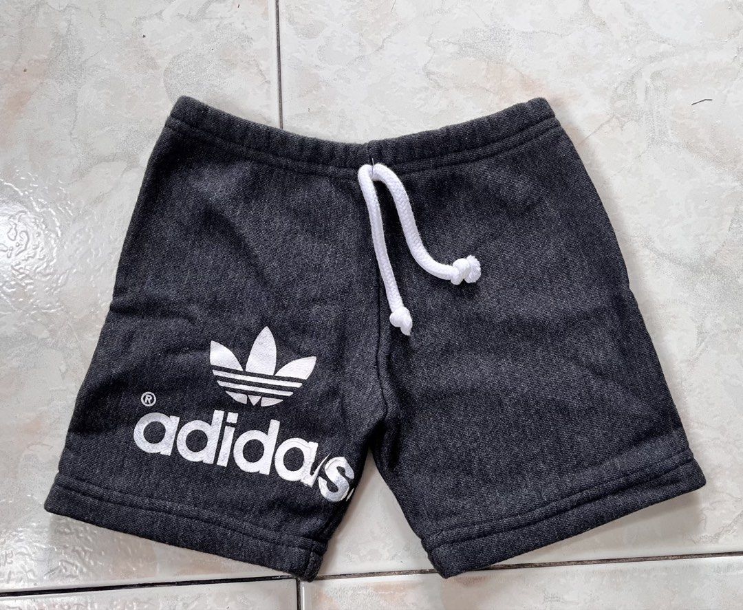 Kids Shorts (Category: Babies & Kids Fashion) located in Quezon City. Submitted by charlottes_boutique (Listing ID 1459964169, Image 1). Description: Dark grey Adidas shorts for kids. Elastic waistband with a white drawstring. Classic Adidas trefoil logo on the left leg. Comfortable material for everyday wear. Great for active kids. 99 each short Loc: Fairview QC.
