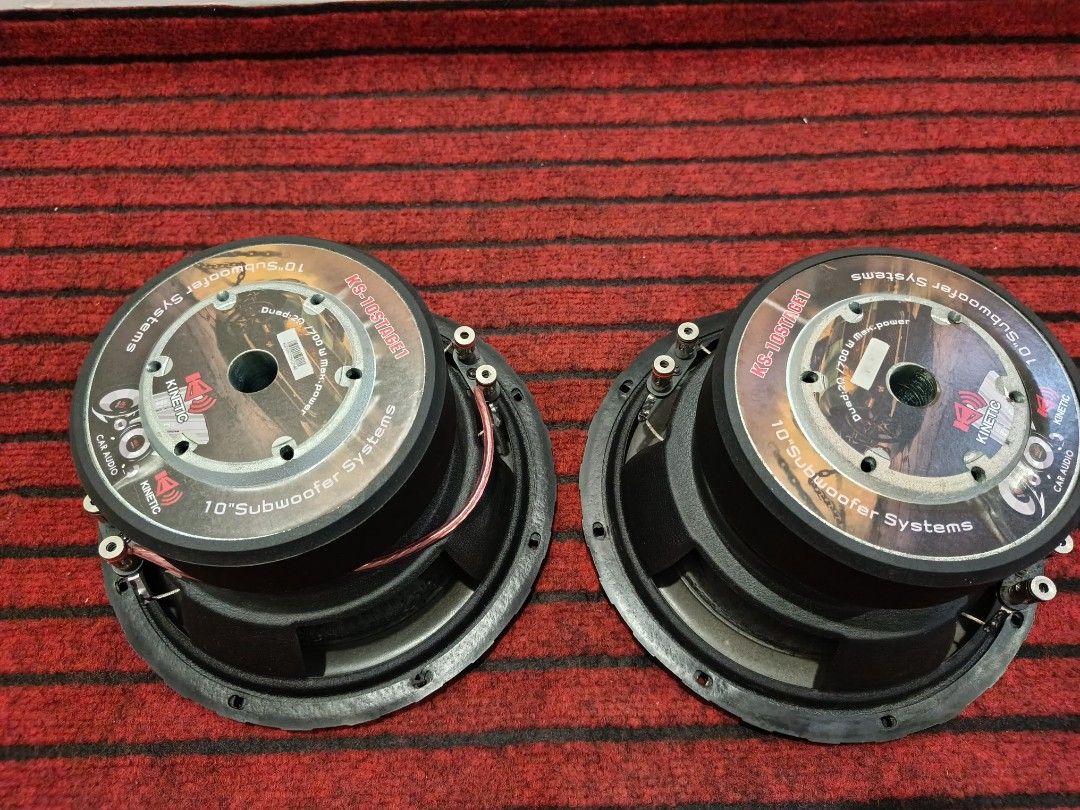 Kinetic subwoofer (Category: Soundbars, Speakers & Amplifiers) located in San Pedro. Submitted by kanor1234 (Listing ID 1460008570, Image 1). Description: bago pa yan for sale or swap sa 12 inch.