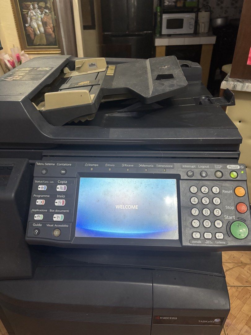 KYOCERA TASK Alfa300i (Category: Office & Business Technology) located in Cavite. Submitted by havayanna.16 (Listing ID 1459991829, Image 1). Description: Bought this before pandemic (80,000) Due to the event we cannot use this anymore and stock at our home. Honest Issues: - Screen Stock on Welcome - Rust on metal areas Can sell this to a technician or for parts. Buy at your own risk. Location is Alfonso, Cavite You can pick it up or delivery .