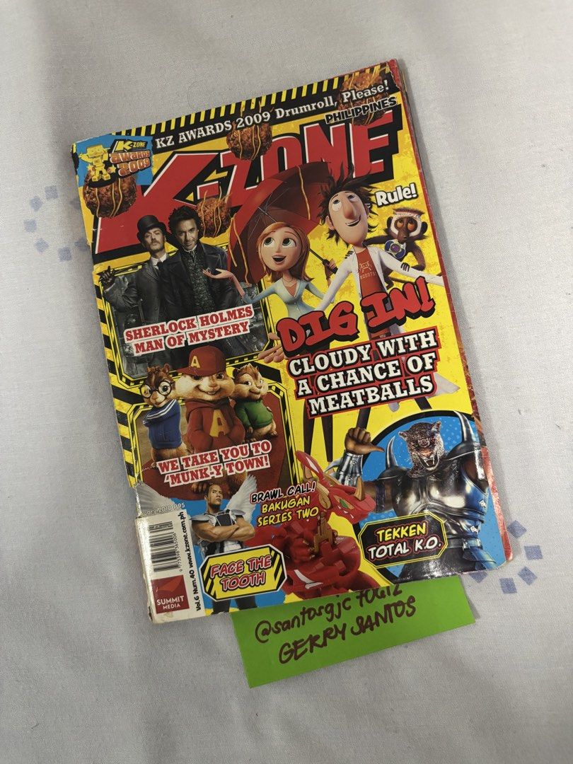 K-Zone Magazine - January 2010 Issue (Category: Comics & Manga) located in Taytay. Submitted by santosgjc70612 (Listing ID 1460019150, Image 1). Description: 8/10 condition No loose pages inside Slightly torn cover page on stapled areas Few creases on some pages.