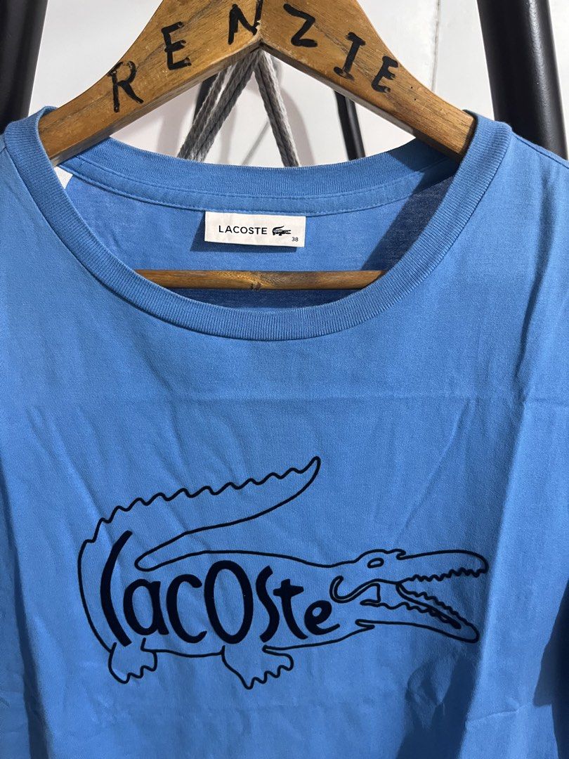 Lacoste big script logo size 38 (Category: Activewear) located in General Santos City (Dadiangas). Submitted by renziieeeee (Listing ID 1459917070, Image 2). Description: Lacoste size 38 18x24 Ready to wear ✅ .