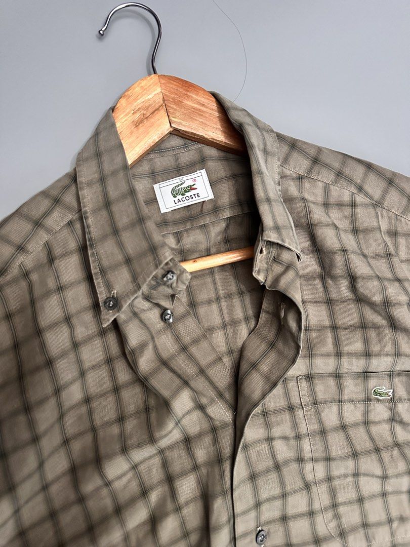 Lacoste Button Down Longsleeved (Category: Formal Shirts) located in Manila. Submitted by thriftavenueph (Listing ID 1459993274, Image 2). Description: Fs: Lacoste Button Down Longsleeved Size: 23x31, XL Condition: excellent, no issue, 10/10 color Price: 1,350.