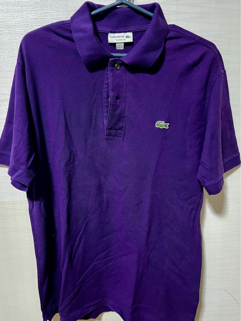 Lacoste Classic Fit - Purple (Category: Tshirts & Polo Shirts ) located in Rizal. Submitted by miss2lyps (Listing ID 1459960939, Image 1). Description: - complete buttons, no discoloration, no holes. - with signs of usage but still wearable..