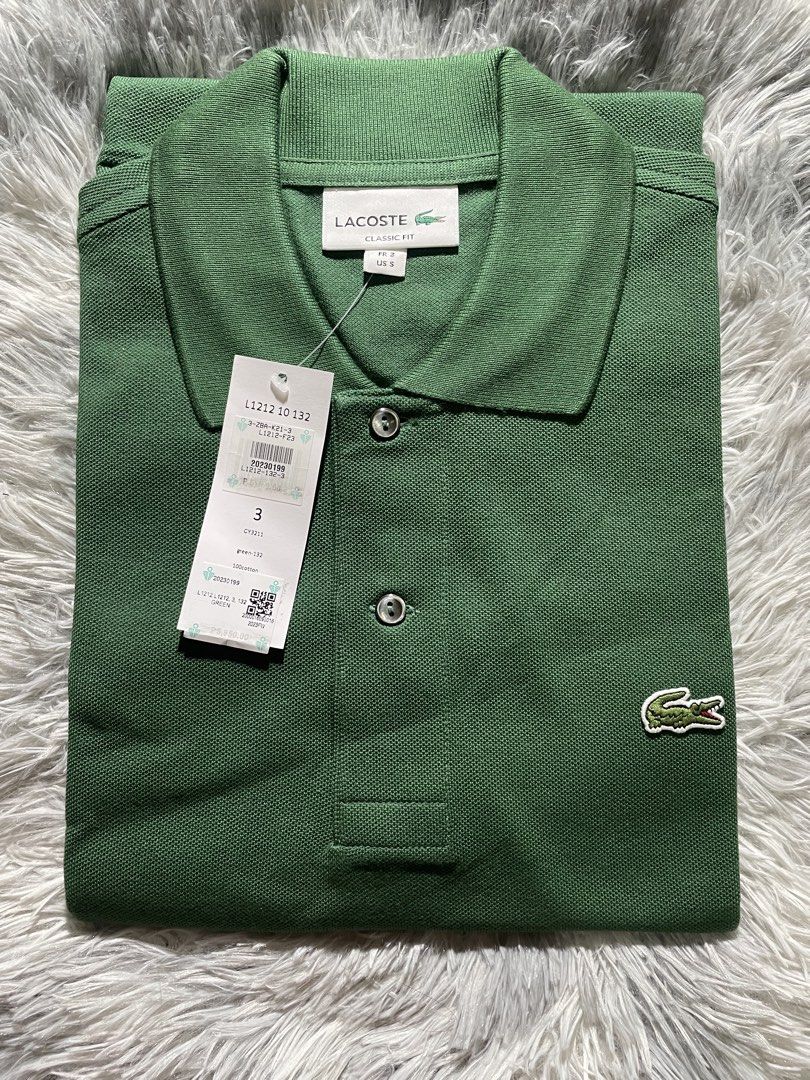 Lacoste Polo Shirt Dark Green (Category: Tshirts & Polo Shirts ) located in Manila. Submitted by siahboyyy (Listing ID 1460003574, Image 2). Description: Original Lacoste L12.12 Polo Shirt Brand New FR3 (Small) 20x27 Php 3,700 each MEET UP/LALAMOVE/ LBC 📍 Sta Cruz Manila.