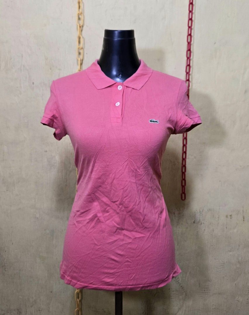 Lacoste polo Womens. (Category: Activewear) located in Hinigaran. Submitted by thrift_street_6106 (Listing ID 1459906320, Image 1). Description: lacoste polo. Dimes'16'25'26(long Back) good as new. . need wash only. 599.