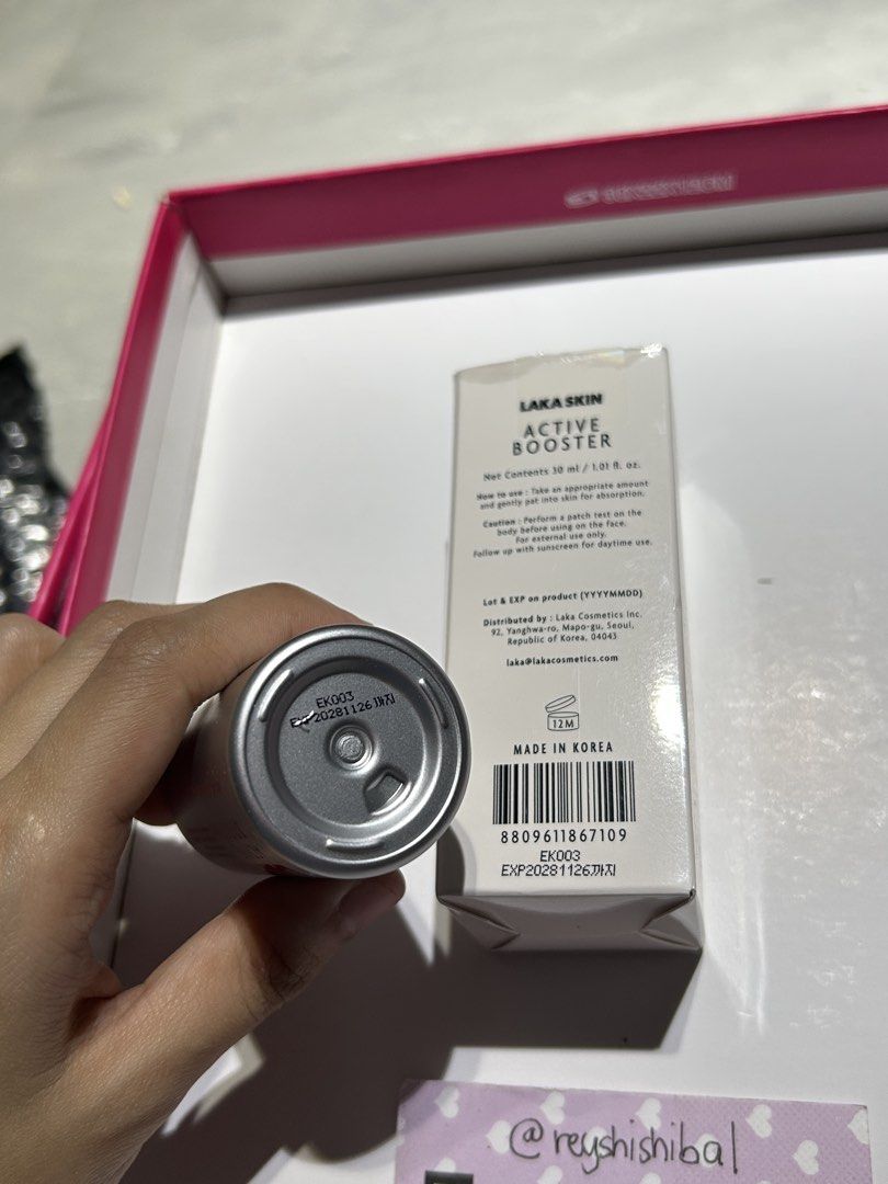 Laka skin active booster (Category: Face Care) located in Rizal. Submitted by reyshishibal (Listing ID 1460085360, Image 2). Description: brand new & never opened .