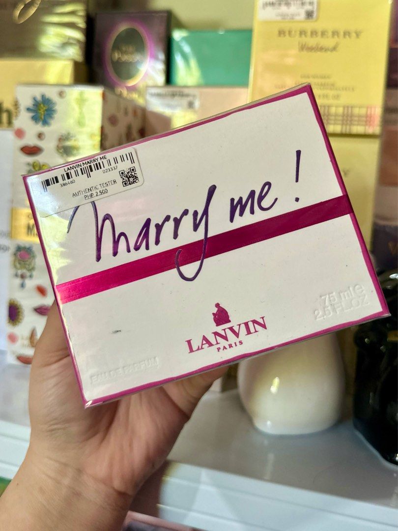 LANVIN MARRY ME EDP (Category: Fragrance & Deodorants) located in Quezon City. Submitted by embere_shop (Listing ID 1459902036, Image 1). Description: 📌Please read the last image carefully - all details are already provided. ❗️Offers below the regular price will no longer be entertained. Thank you for understanding. 💰 Mode of Payment (MOP): GCash 📦 Mode of Delivery (MOD): • Lalamove (Same-day delivery) • J&T Express (1–2 days) 📍 Location: Nov