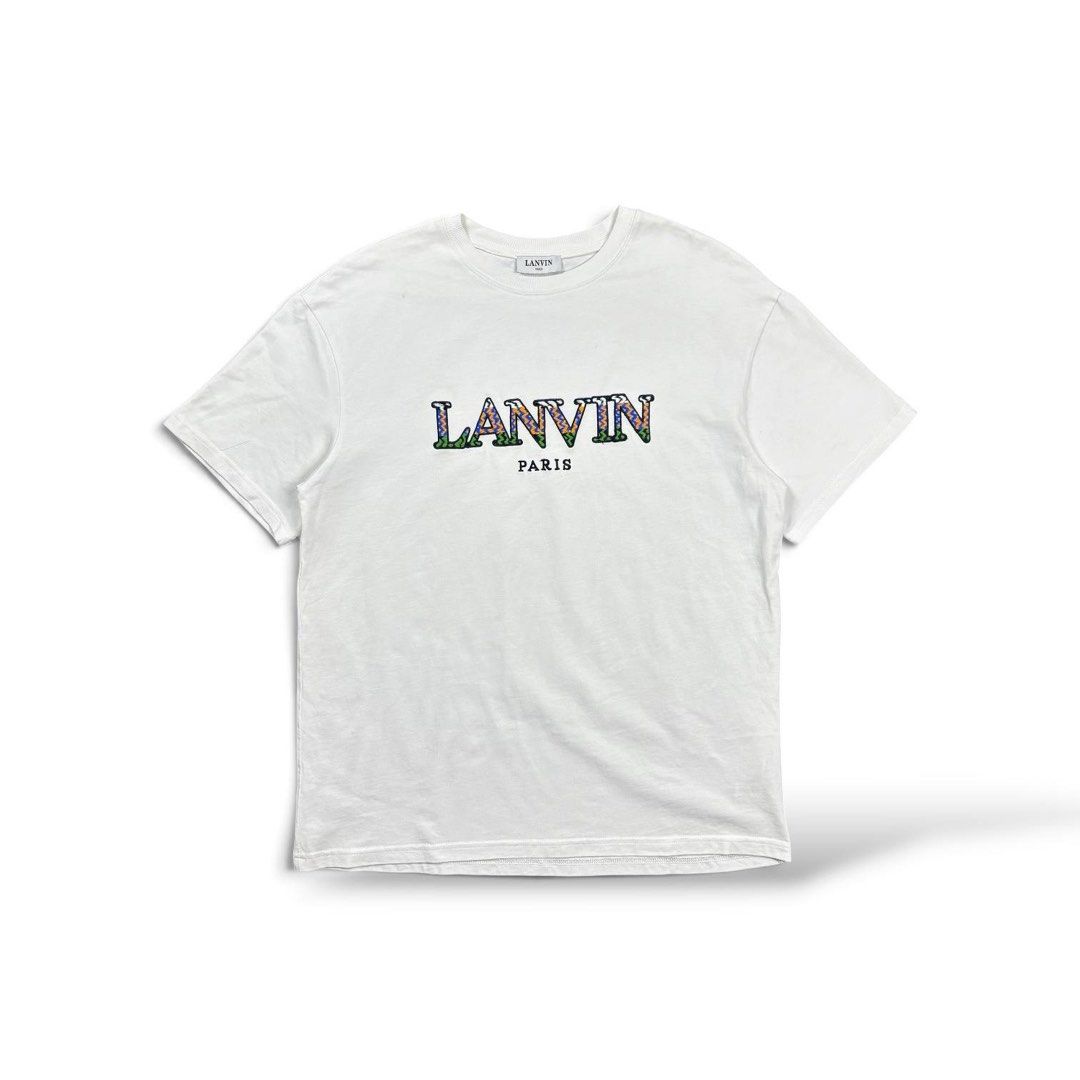 Lanvin Paris Multicolored Logo (Category: Luxury Apparel) located in Valencia. Submitted by raftawasil (Listing ID 1460048694, Image 1). Description: Measurements: Length: 29.5” Width: 21.5” Size on tag: M Issues: None Condition: 9 / 10 .