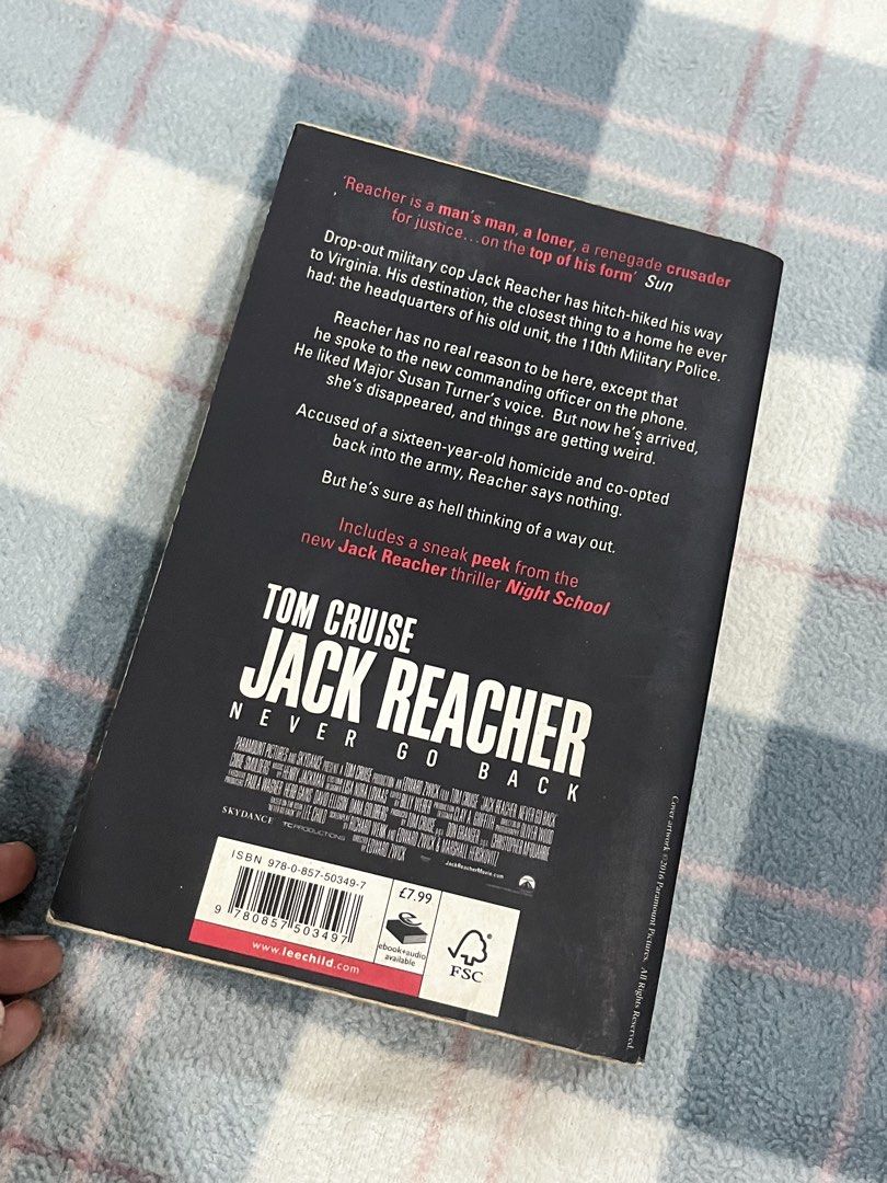 Lee Child Never Go Back (Book 18) (Category: Storybooks) located in Daraga. Submitted by iamhayleygrace (Listing ID 1460051675, Image 3). Description: rfs: decluttering Never Go Back (Jack Reacher Book #18) Genre: Thriller see pic for condition location: albay🌋 mop: gcash mod: j&t.