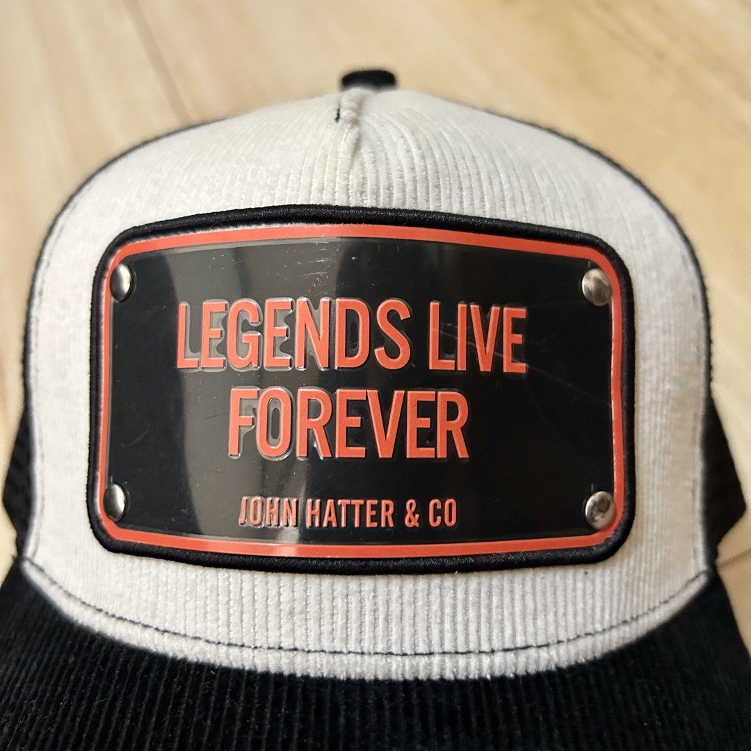 Legends Live Forever Trucker Cap (Category: Caps & Hats) located in Manila. Submitted by thrifto1 (Listing ID 1460063408, Image 2). Description: Plaridel Bulacan loc Detailed pictures posted 550 only As new condition Adult size | Adjustable.