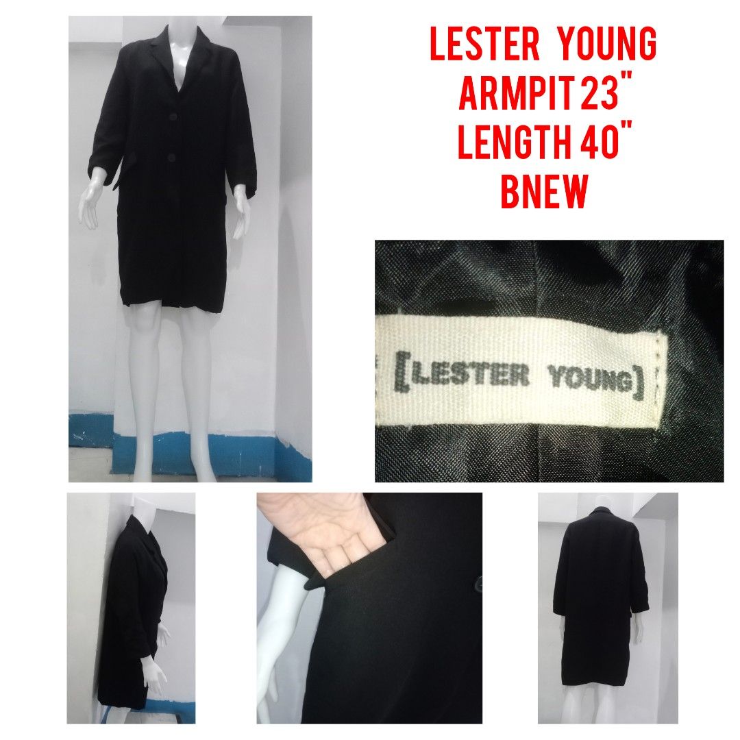Lester Young Black Blazer Dress (Category: Coats, Jackets and Outerwear) located in Manila. Submitted by shoekendi (Listing ID 1459927359, Image 1). Description: looks new.