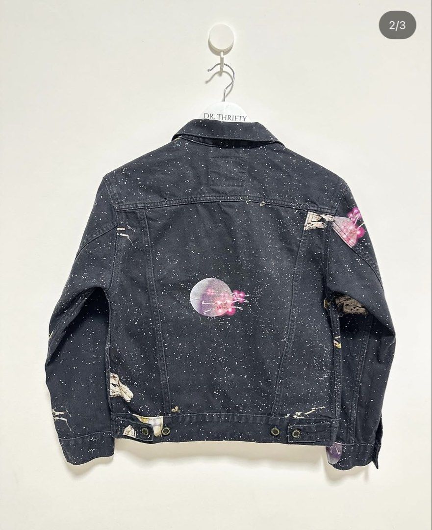 LEVI’S Star Wars Trucker Jacket (Limited Edition) (Category: Coats, Jackets and Outerwear) located in Marikina City. Submitted by dr_thrifty (Listing ID 1460000712, Image 2). Description: Xs on tag W 17.5” L 21”.