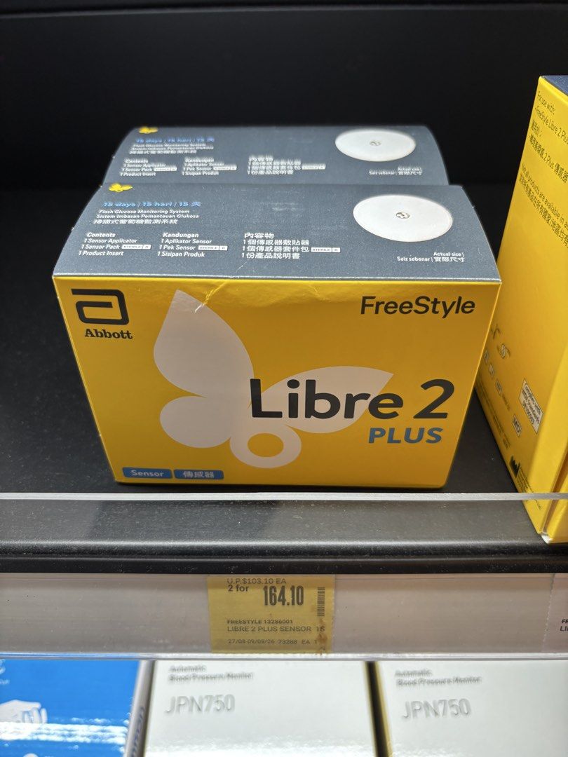 Libre 2 Plus Sensor (Category: Health Monitors & Weighing Scales) located in Singapore. Submitted by xentra (Listing ID 1460062242, Image 1). Description: .