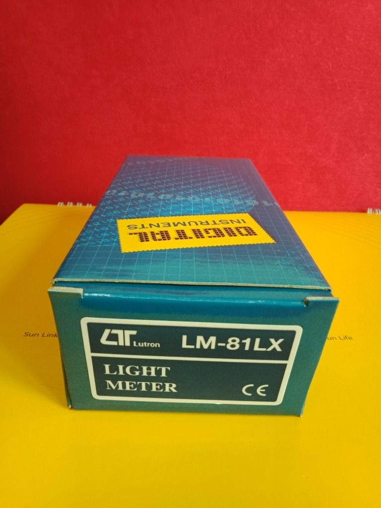 Light Meter, Lux Meter, Pocket Light Meter, Lutron LM-81LX (Category: Industrial Equipment) located in Quezon City. Submitted by johnbarbadillo (Listing ID 1460085290, Image 2). Description: Light Meter Model: LM-81LX Make: Lutron (Taiwan) Specifications: * Measuring range: 0 to 20,000 Lux (0 to 2,000 Foot-Candle) * Resolution: 1 Lux (1 Foot-Candle) * Accuracy: ±5% reading Inclusion: * LM-81LX Light Meter, Battery, and Instruction Manual John Bar