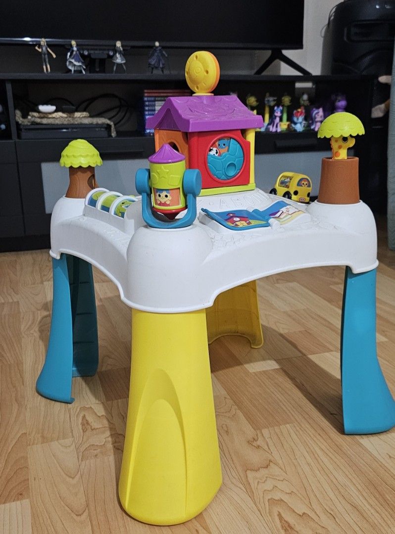 Little Tikes 3-in-1 Switcharoo Activity Table (Category: Infant Playtime) located in Bacoor. Submitted by happy_dolls_closet (Listing ID 1460060991, Image 1). Description: 📌For Sale: 1500 php 📍Meet-up: SM Molino/Delivery via Lalamove (shipping c/o buyer) Condition: Like New Recommended Age: 24 months to toddler years ************************************ Item Description: This 3-in-1 table is packed with fun songs, sounds, and features for kids.